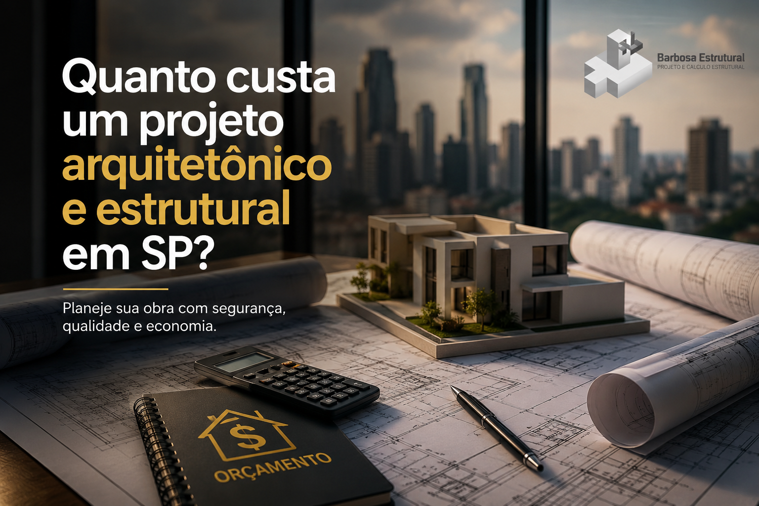 Projeto arquitetônico e estrutural