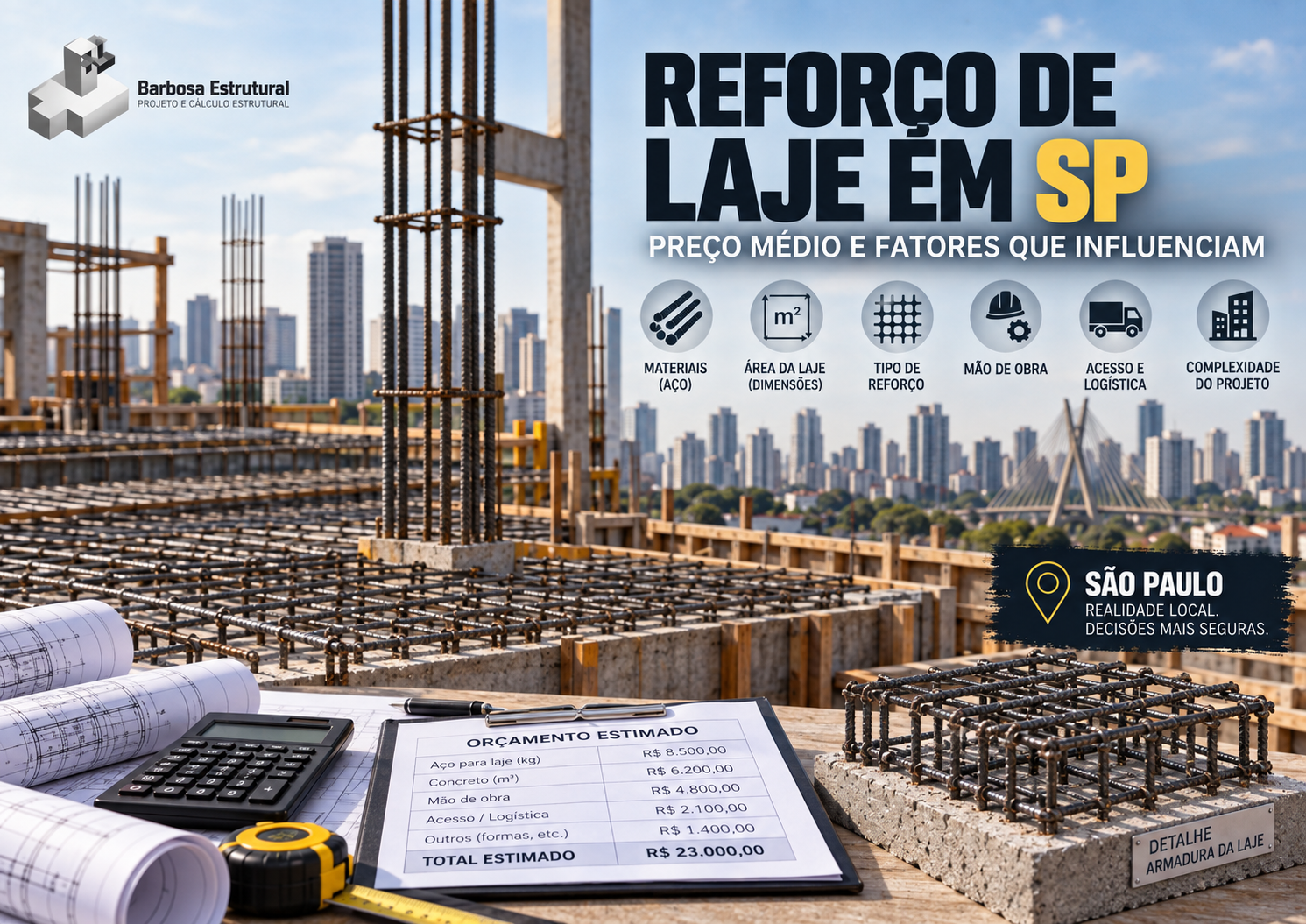 reforço de laje
