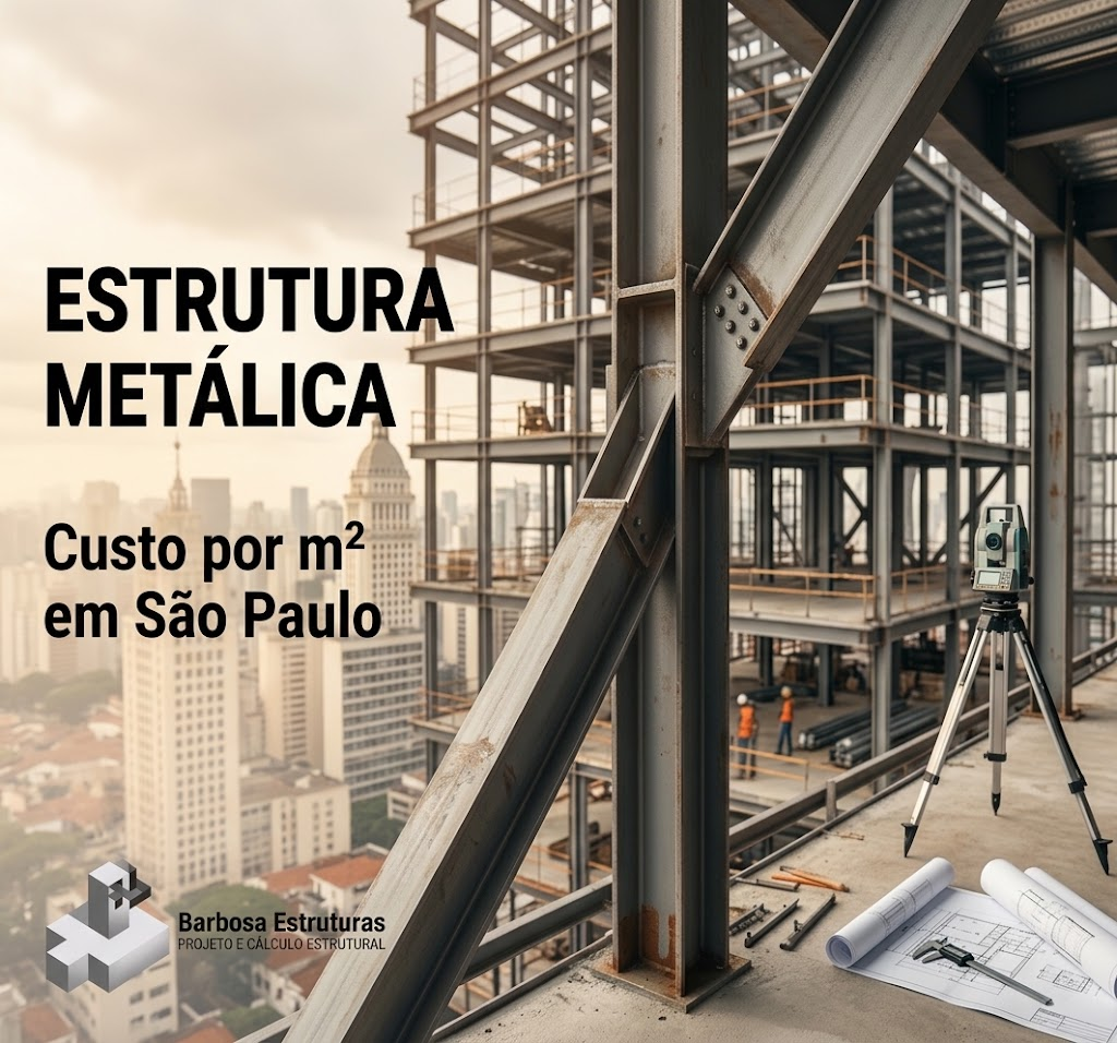 Estrutura metálica:
